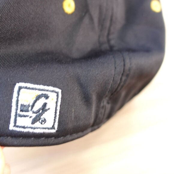 Panthers Cap Black AU Hat Baseball 7 3/8 Yellow Embroidered Logo The Game Pro - Picture 4 of 16